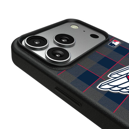 Cleveland Guardians Plaid MagSafe Compatible Phone Case for Apple iPhone