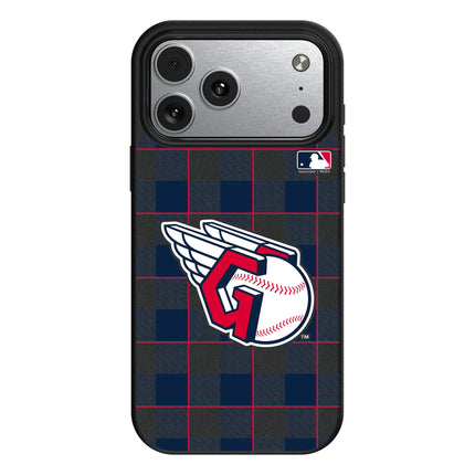 Cleveland Guardians Plaid MagSafe Compatible Phone Case for Apple iPhone