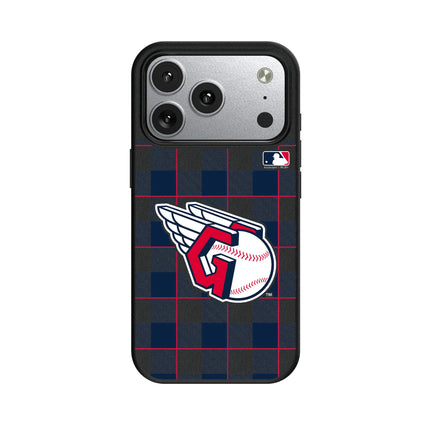 Cleveland Guardians Plaid MagSafe Compatible Phone Case for Apple iPhone