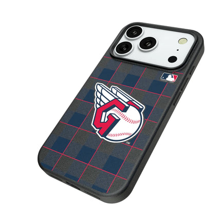 Cleveland Guardians Plaid MagSafe Compatible Phone Case for Apple iPhone
