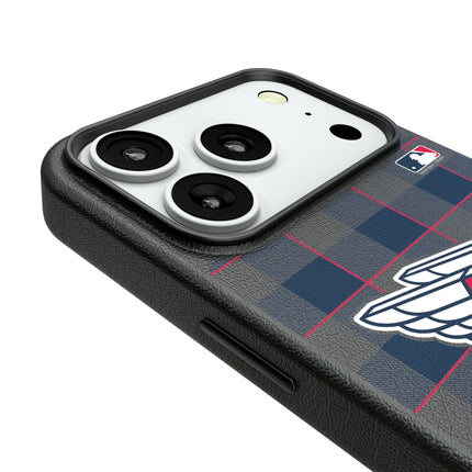Cleveland Guardians Plaid MagSafe Compatible Phone Case for Apple iPhone