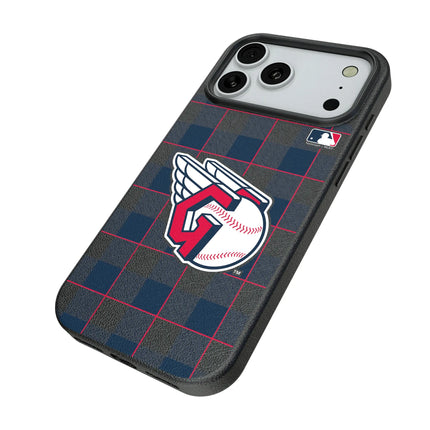Cleveland Guardians Plaid MagSafe Compatible Phone Case for Apple iPhone