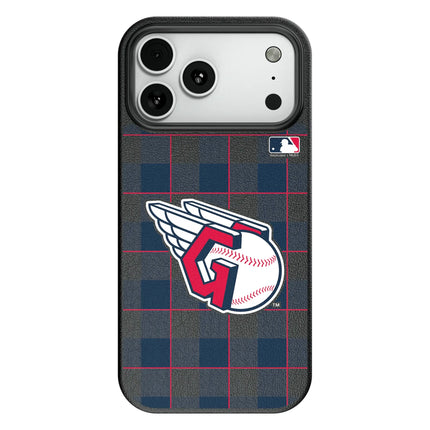 Cleveland Guardians Plaid MagSafe Compatible Phone Case for Apple iPhone