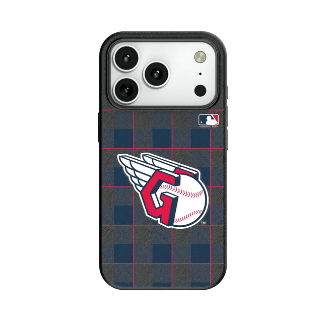Cleveland Guardians Plaid MagSafe Compatible Phone Case for Apple iPhone