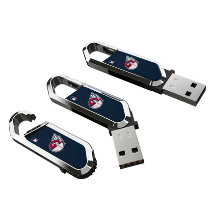Cleveland Guardians Solid USB 64GB Clip Style Flash Drive