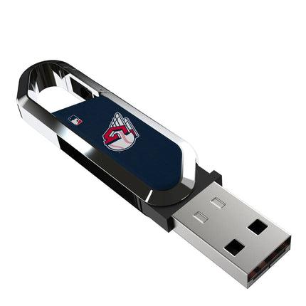 Cleveland Guardians Solid USB 64GB Clip Style Flash Drive