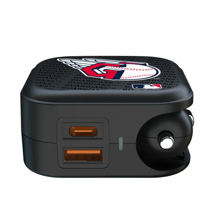 Cleveland Guardians Text Backdrop 2 in 1 USB A/C Charger