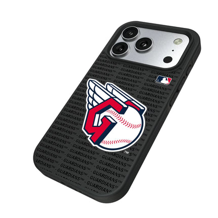 Cleveland Guardians Text Backdrop Bump Phone Case for Apple iPhone