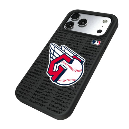 Cleveland Guardians Text Backdrop Bump Phone Case for Apple iPhone