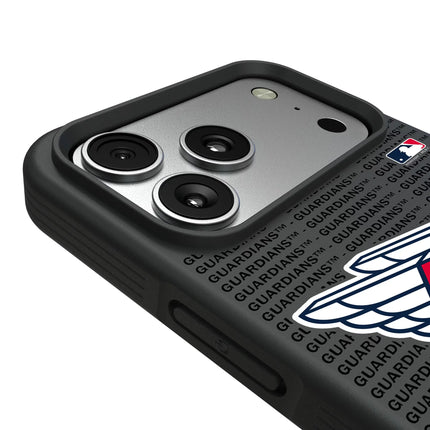 Cleveland Guardians Text Backdrop Bump Phone Case for Apple iPhone
