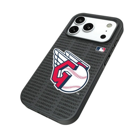 Cleveland Guardians Text Backdrop Bump Phone Case for Apple iPhone