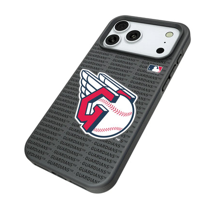 Cleveland Guardians Text Backdrop Bump Phone Case for Apple iPhone