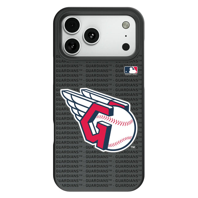 Cleveland Guardians Text Backdrop Bump Phone Case for Apple iPhone