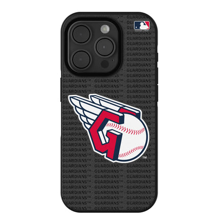 Cleveland Guardians Text Backdrop Bump Phone Case for Apple iPhone