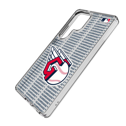 Cleveland Guardians Text Backdrop Clear Phone Case for Samsung Galaxy