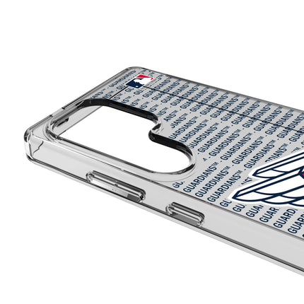 Cleveland Guardians Text Backdrop Clear Phone Case for Samsung Galaxy