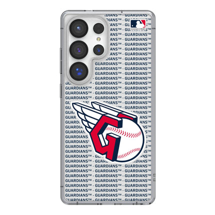 Cleveland Guardians Text Backdrop Clear Phone Case for Samsung Galaxy