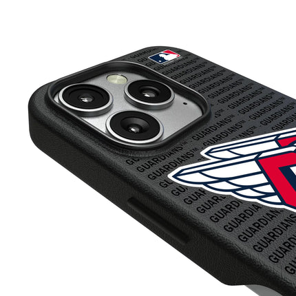 Cleveland Guardians Text Backdrop MagSafe Compatible Phone Case for Apple iPhone