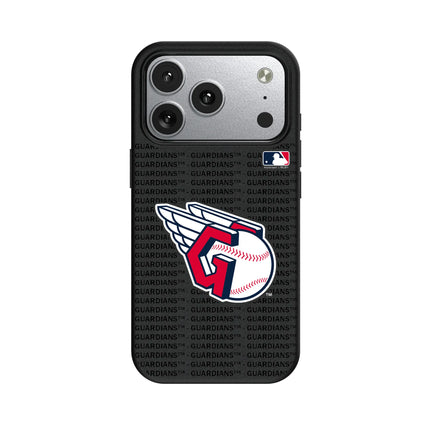 Cleveland Guardians Text Backdrop MagSafe Compatible Phone Case for Apple iPhone
