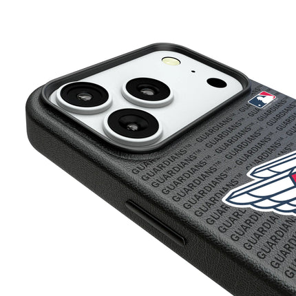 Cleveland Guardians Text Backdrop MagSafe Compatible Phone Case for Apple iPhone