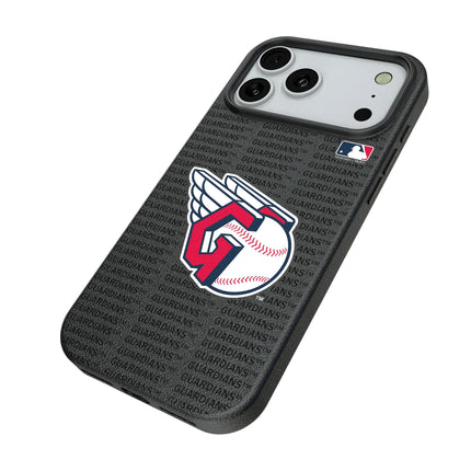 Cleveland Guardians Text Backdrop MagSafe Compatible Phone Case for Apple iPhone