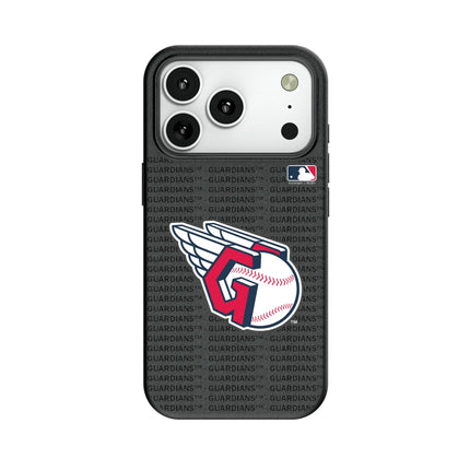 Cleveland Guardians Text Backdrop MagSafe Compatible Phone Case for Apple iPhone