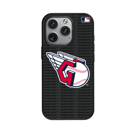 Cleveland Guardians Text Backdrop MagSafe Compatible Phone Case for Apple iPhone
