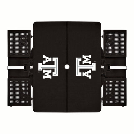 Texas A&M Aggies - Picnic Table Portable Folding Table with Seats