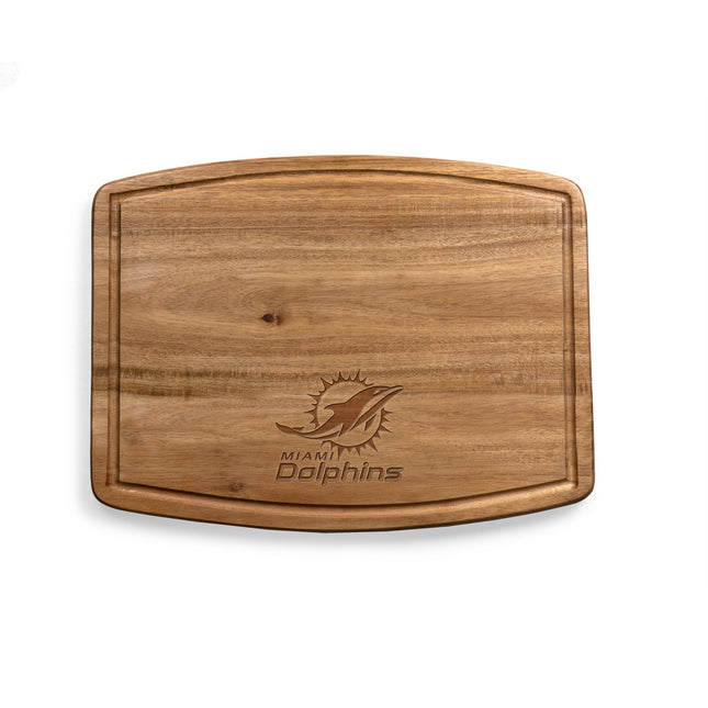 Miami Dolphins - Ovale Acacia Cutting Board