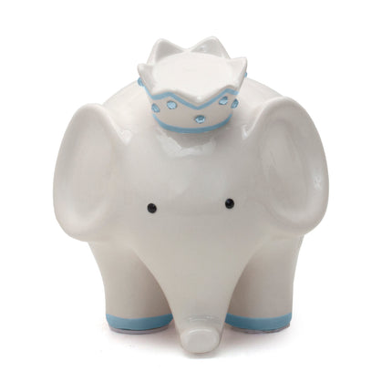 Blue Crown Elephant Bank