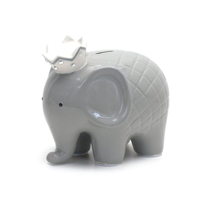 Gray Elephant Piggy Bank