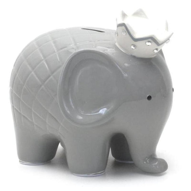 Gray Elephant Piggy Bank
