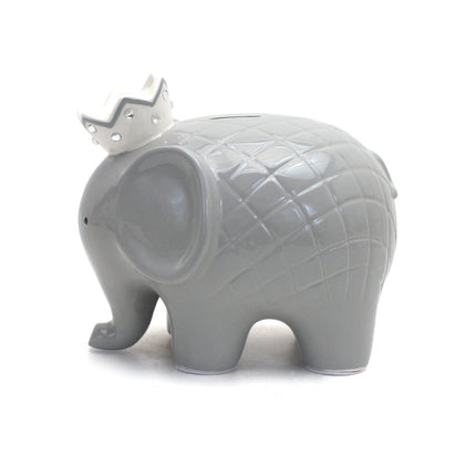 Gray Elephant Piggy Bank