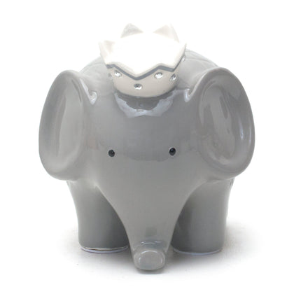 Gray Elephant Piggy Bank