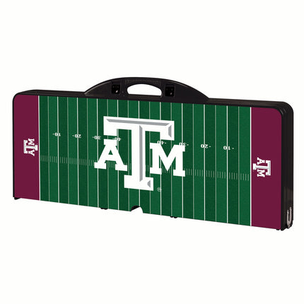 Texas A&M Aggies Football Field Picnic Table Folding Table with Seats