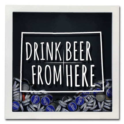 Colorado Drink Beer From Here Beer Cap Shadow Box
