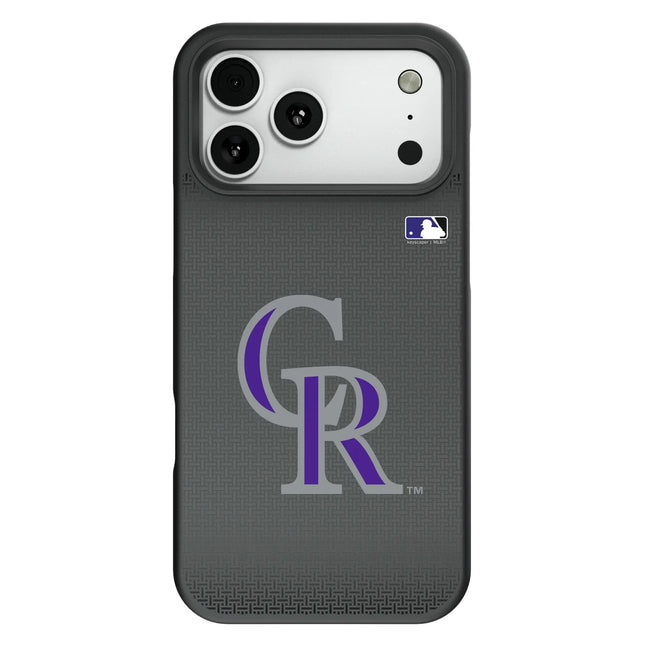 Colorado Rockies Linen Bump Phone Case for Apple iPhone
