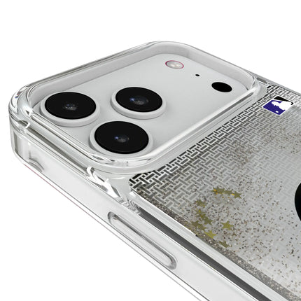 Colorado Rockies Linen Glitter Phone Case for Apple iPhone