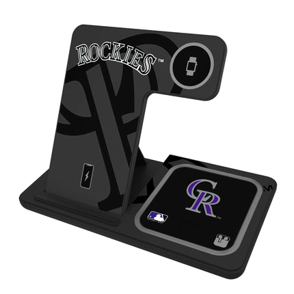Colorado Rockies Monocolor Tilt 3 in 1 Charging Station