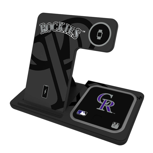Colorado Rockies Monocolor Tilt 3 in 1 Charging Station