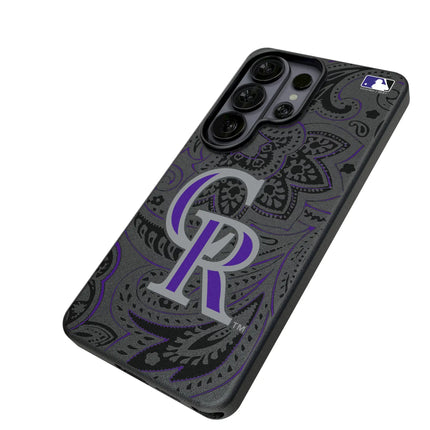 Colorado Rockies Paisley MagSafe Compatible Phone Case for Samsung Galaxy