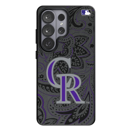 Colorado Rockies Paisley MagSafe Compatible Phone Case for Samsung Galaxy