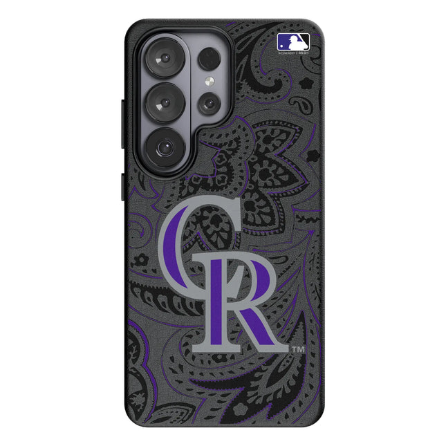 Colorado Rockies Paisley MagSafe Compatible Phone Case for Samsung Galaxy