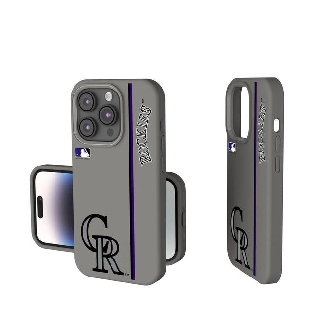Colorado Rockies Sidebar Soft Touch Phone Case for Apple iPhone