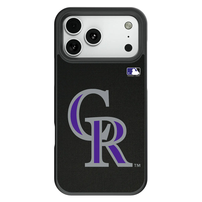 Colorado Rockies Solid Bump Phone Case for Apple iPhone