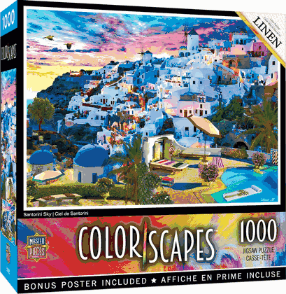 Colorscapes Santorini Sky 1000 Piece Puzzle
