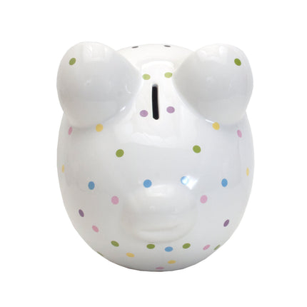 Confetti Dot Ceramic Piggy Bank