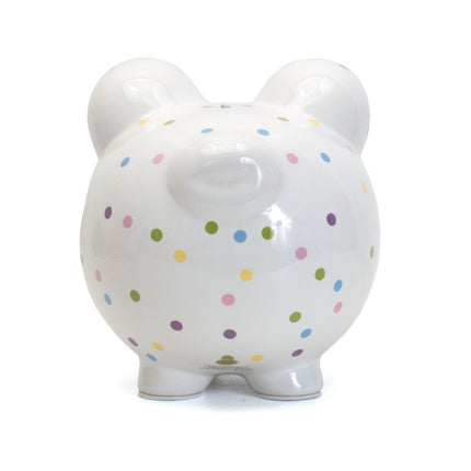 Confetti Dot Ceramic Piggy Bank