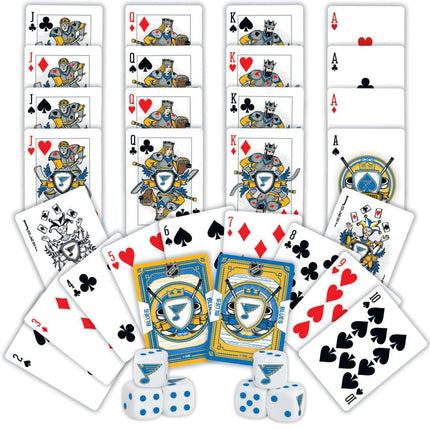 St. Louis Blues - 2-Pack Playing Cards & Dice Set