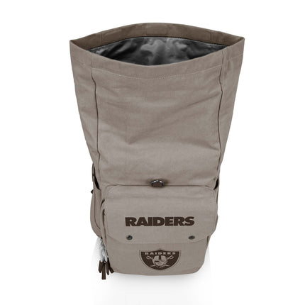Las Vegas Raiders - Carmel Roll Top Picnic Backpack Cooler